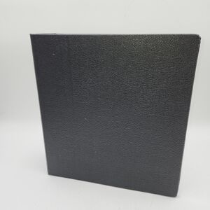 Vintage 3" Government Columbia Folder black pebbled binder 3 ring heavy duty